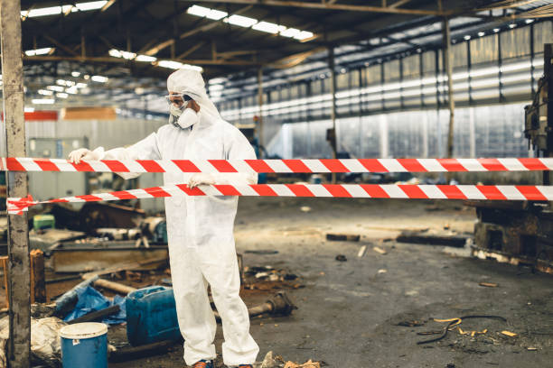 Professional Biohazard Cleanup technician working in Rulo, NE